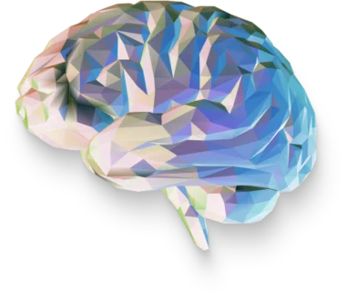 Brain graphic design on transparent background